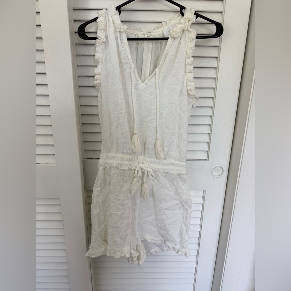 Sundays Cream Sleeveless Romper